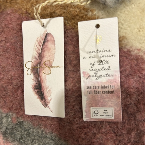 Jessica Simpson fuzzy crew neck sweater nwt - Picture 7 of 8